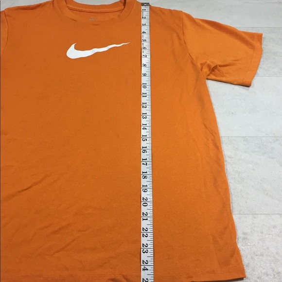 Nike Shirt Orange Sz Large Dri Fit Workout Top - Picture 3 of 8